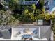 Overhead view of home with patio and hot tub at 2420 Floyd St, Sarasota, FL 34239