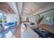 Spacious living area features a large sectional sofa and sliding doors to patio at 2420 Floyd St, Sarasota, FL 34239