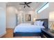 Spacious bedroom with ceiling fan and light decor at 2440 Floyd St, Sarasota, FL 34239