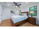 Spacious bedroom with hardwood floors and natural light at 2440 Floyd St, Sarasota, FL 34239