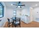 Cozy breakfast nook with modern white cabinets at 2440 Floyd St, Sarasota, FL 34239