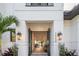 Grand entrance to a modern, two-story home at 2440 Floyd St, Sarasota, FL 34239