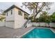 Modern garage apartment next to a refreshing, blue pool at 2440 Floyd St, Sarasota, FL 34239