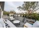 Relaxing rooftop patio overlooking the neighborhood at 2440 Floyd St, Sarasota, FL 34239