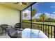 Relaxing screened balcony overlooking golf course at 7607 Grand Estuary Trl # 205, Bradenton, FL 34212