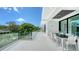 Outdoor balcony with seating area, perfect for dining al fresco at 1610 N Lodge Dr, Sarasota, FL 34239