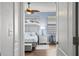 Guest bedroom with a queen-size bed and light color scheme at 7112 Marsh View Ter, Bradenton, FL 34212