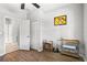 Bedroom with wood floors and ample closet space at 7112 Marsh View Ter, Bradenton, FL 34212