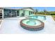 Relaxing pool and spa with ample deck space at 613 Elba Dr, Nokomis, FL 34275