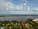 Aerial view of waterfront homes and community at 329 Bay Vista Ave, Osprey, FL 34229