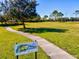 Walking path at Heritage Harbour Disc Golf Park at 105 New Briton Ct, Bradenton, FL 34212