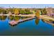 Pier leading to a gazebo out on the lake at 105 New Briton Ct, Bradenton, FL 34212