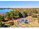 A playground overlooks a beautiful lake at 105 New Briton Ct, Bradenton, FL 34212