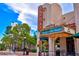 Exterior view of the Florida Studio Theatre featuring marquee and decorative architectural details at 105 New Briton Ct, Bradenton, FL 34212