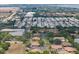 Wide aerial view of community, showing surrounding landscape and mobile home park at 4109 66Th Street W Cir # 4109, Bradenton, FL 34209