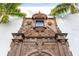 Ornate entryway with intricate stone carvings at 3482 Flamingo Ave, Sarasota, FL 34242