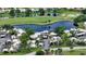 Aerial view of the property and surrounding golf course community at 2517 Glebe Farm Close # H-2, Sarasota, FL 34235