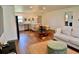 Open layout featuring a living room with seamless flow to the updated kitchen at 221 Evergreen St, Punta Gorda, FL 33982