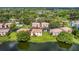 Aerial view of Lakeview condos near a lake at 5026 Water Oak Dr # 112, Bradenton, FL 34207