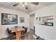 Dining area with wooden table and chairs at 5026 Water Oak Dr # 112, Bradenton, FL 34207