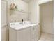 Laundry room with washer, dryer, and shelving at 4072 Fairway Pl, North Port, FL 34287