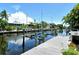 Private dock with lift provides convenient boat access at 4931 Oxford Dr, Sarasota, FL 34242