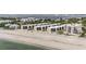 Aerial view of the beachfront community at 2810 N Beach Rd # 106, Englewood, FL 34223