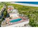 Stunning rooftop pool and patio overlooking the beach at 648 Beach Rd, Sarasota, FL 34242