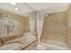 Clean bathroom with shower/tub combo and granite vanity at 4540 Gulf Of Mexico Dr # Ph1, Longboat Key, FL 34228