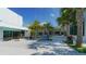 Community courtyard with tables and chairs at 445 N Orange Ave # 309, Sarasota, FL 34236