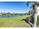 Spacious backyard overlooking a tranquil lake at 10622 Cheval Pl, Lakewood Ranch, FL 34202