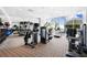 State-of-the-art fitness center with a variety of equipment and a view at 1155 N Gulfstream Ave # 208, Sarasota, FL 34236