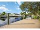 Private dock with water access, offering serene waterfront views at 4532 Shark Dr, Bradenton, FL 34208