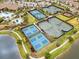 Aerial view of tennis and pickleball courts at 5308 Morey Farms Loop, Palmetto, FL 34221