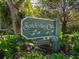 Sanderling Club private community entrance sign at 7665 Sanderling Rd, Sarasota, FL 34242