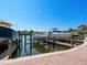 Several boats are docked at the community's private marina at 12313 Baypointe Ter, Cortez, FL 34215
