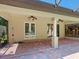 Covered patio with access to pool and house at 12313 Baypointe Ter, Cortez, FL 34215