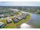 Aerial view of waterfront homes and community at 14573 Ponce De Leon Trl, Port Charlotte, FL 33981