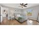 Charming bedroom with a view and gray walls at 2806 67Th W St, Bradenton, FL 34209