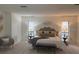 Spacious Primary bedroom with plush bedding at 5050 Kestral Park S Way, Sarasota, FL 34231