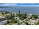 Aerial view of a single story home near the water at 2403 Palma Sola Blvd, Bradenton, FL 34209