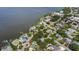 Aerial view of waterfront homes and community at 2403 Palma Sola Blvd, Bradenton, FL 34209