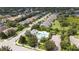 Aerial view of community pool and surrounding homes at 11410 Griffith Park Ter, Bradenton, FL 34211