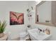 Modern bathroom with white vanity, updated fixtures, and a spacious shower at 17745 Lucaya Dr, Lakewood Ranch, FL 34202
