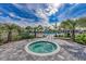Community hot tub surrounded by lush landscaping at 17745 Lucaya Dr, Lakewood Ranch, FL 34202