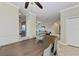 Spacious dining room features a large wooden table with seating for six at 323 Winding Brook Ln # 102, Bradenton, FL 34212