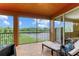 Relaxing screened balcony overlooking lake at 323 Winding Brook Ln # 102, Bradenton, FL 34212