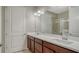 Bathroom with double vanity and large mirror at 11741 Brookside Dr, Bradenton, FL 34211