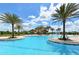 Expansive community pool with a clubhouse at 14717 Leopard Creek Pl, Lakewood Ranch, FL 34202