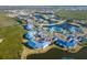 Wide aerial view showcasing the condo community near waterways at 835 Audubon Dr # 835, Bradenton, FL 34209